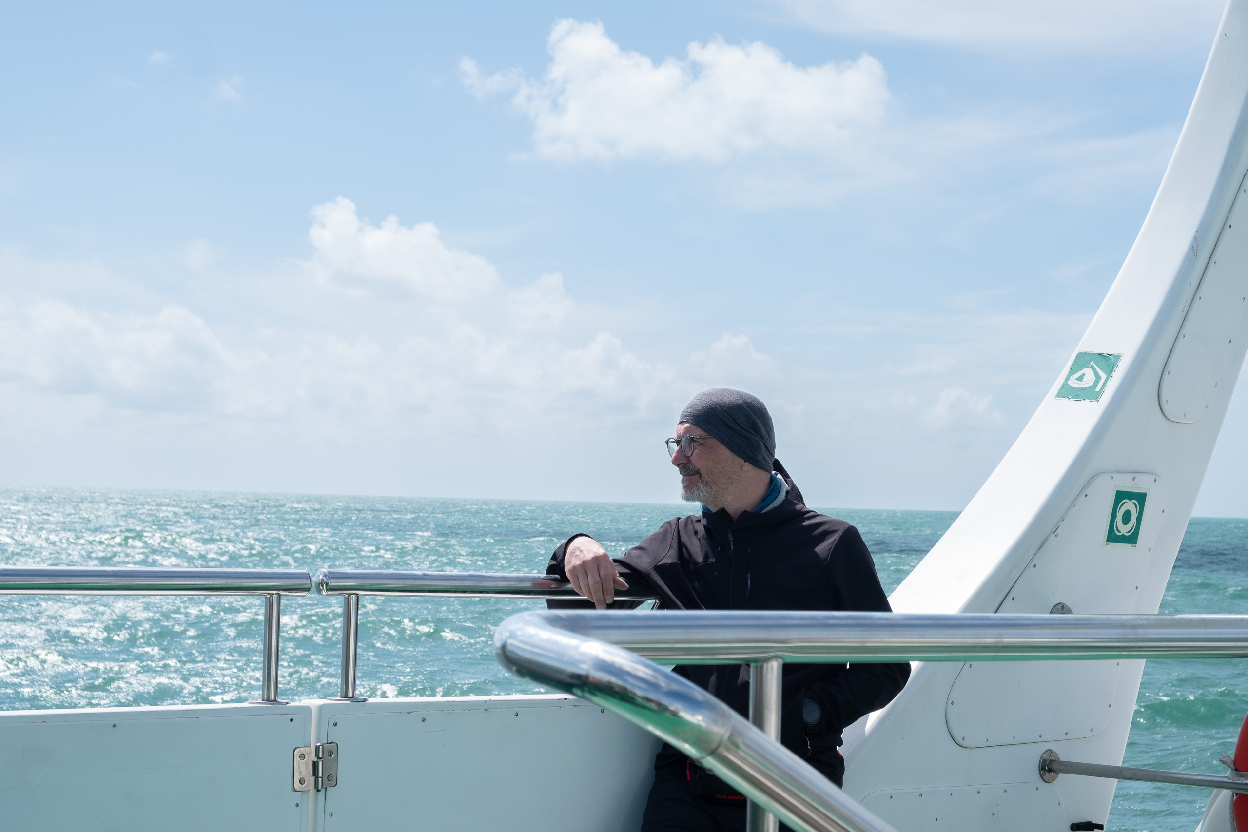 Auf dem Oberdeck der Fähre – Überfahrt nach Cádiz